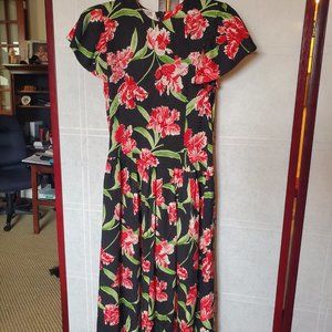 Maggie London Flowered Dress Size 12